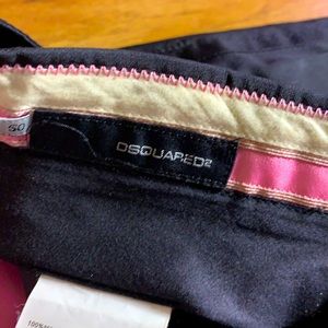 DSquared2 black 100% silk pants size 50 (34) PRICE FIRM